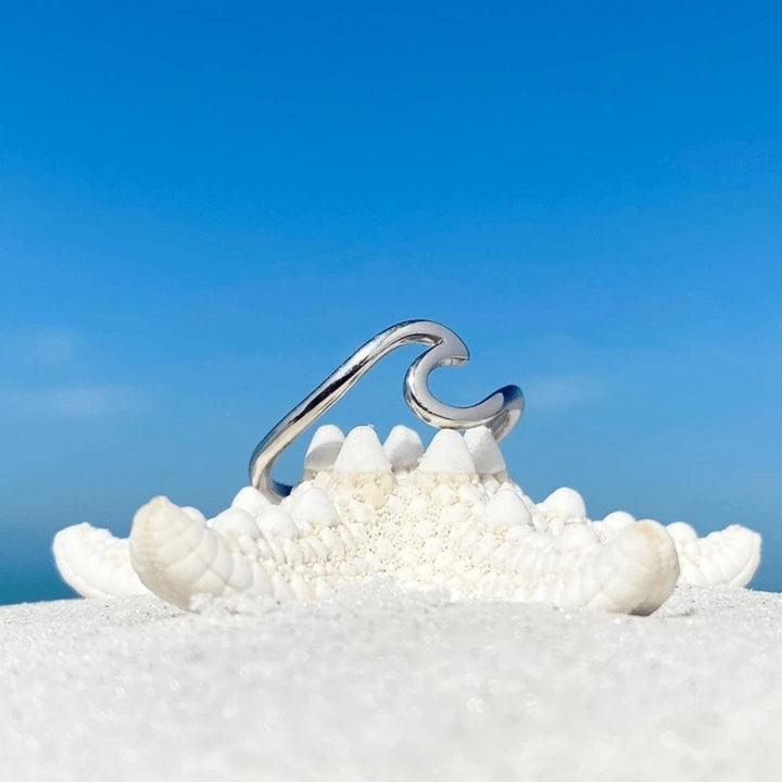 Anillo de plata "Ola del Mar"