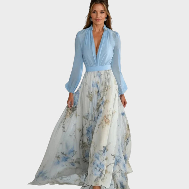 Helena | Maxivestido con deslumbrante estampado floral