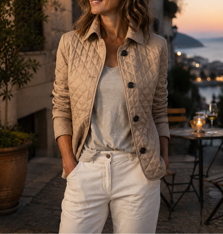 Loredana Chaqueta Acolchada Ligera para Damas — Elegante y Cálida