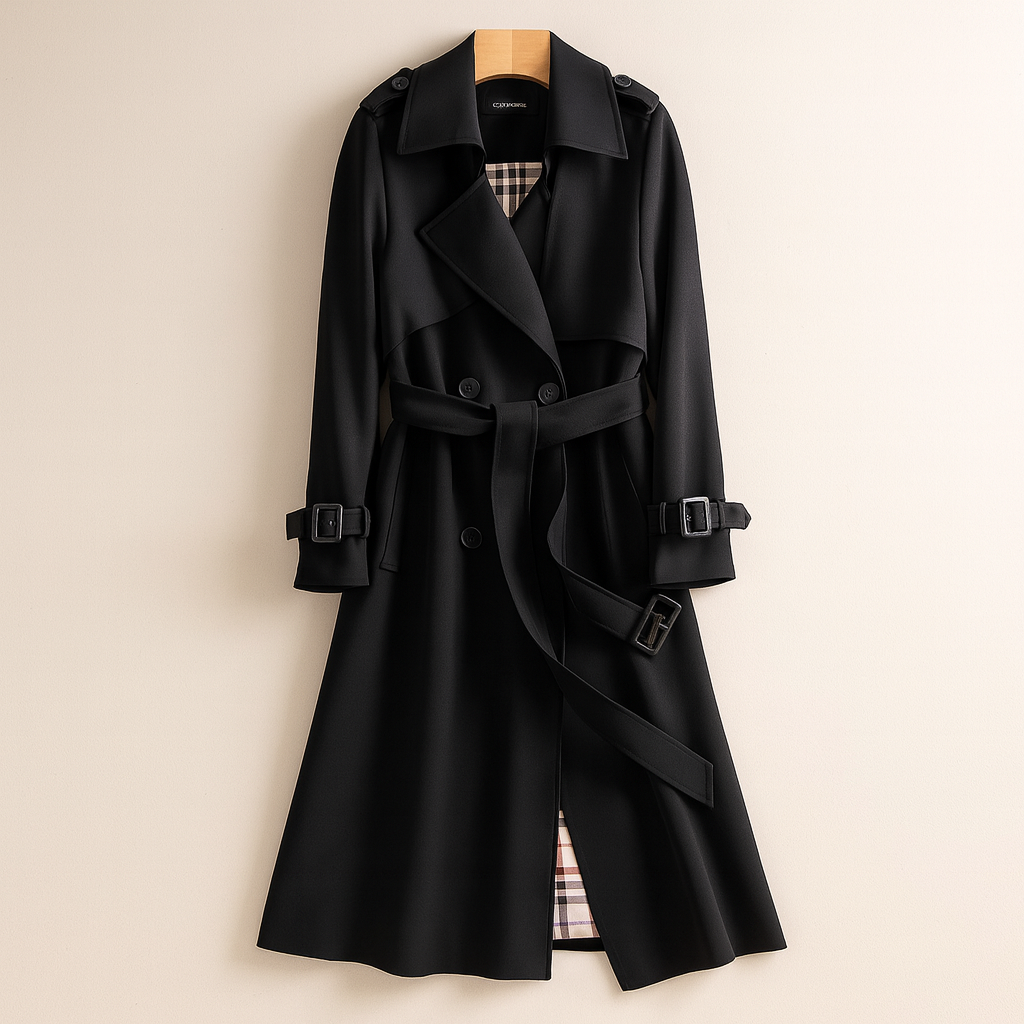 Sienna Trenchcoat Clásico Estilo Atemporal Damas