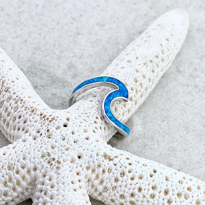Anillo Mar en ópalo y plata