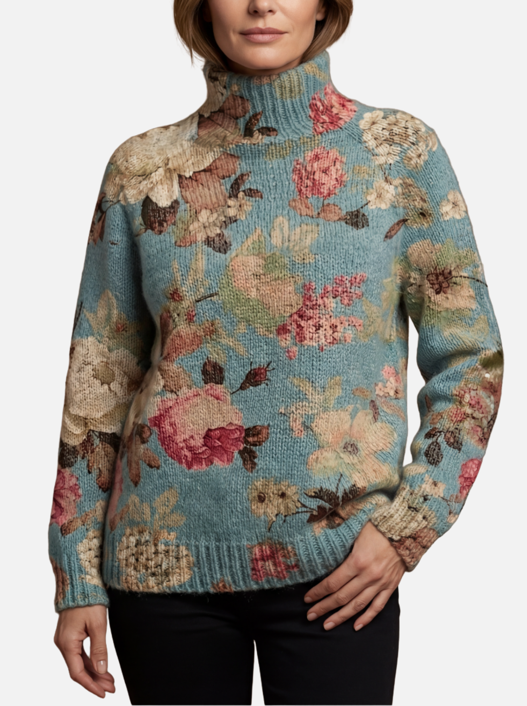 Beatriz – Jersey de Cuello Alto Artístico