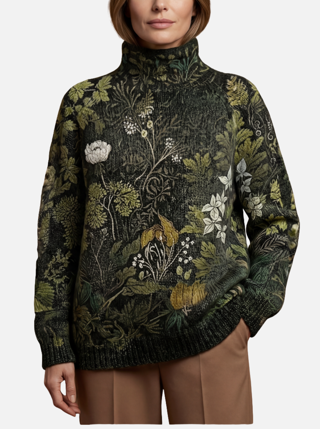 Alicia – Jersey de Cuello Alto Artístico