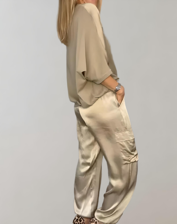 Alicia | Conjunto de Lounge Cargo Suave como la Seda