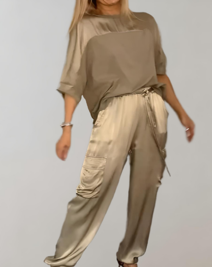 Alicia | Conjunto de Lounge Cargo Suave como la Seda