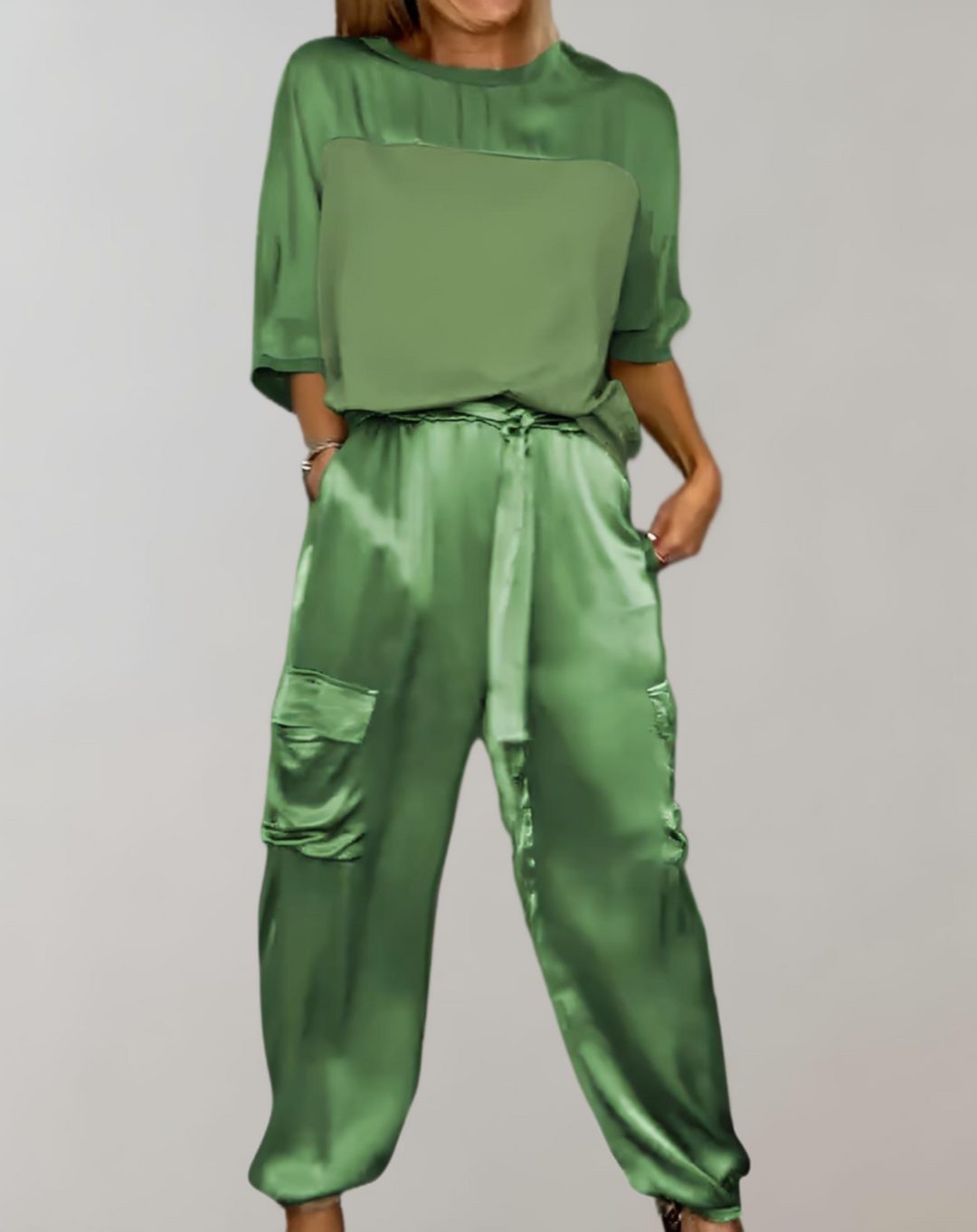 Alicia | Conjunto de Lounge Cargo Suave como la Seda