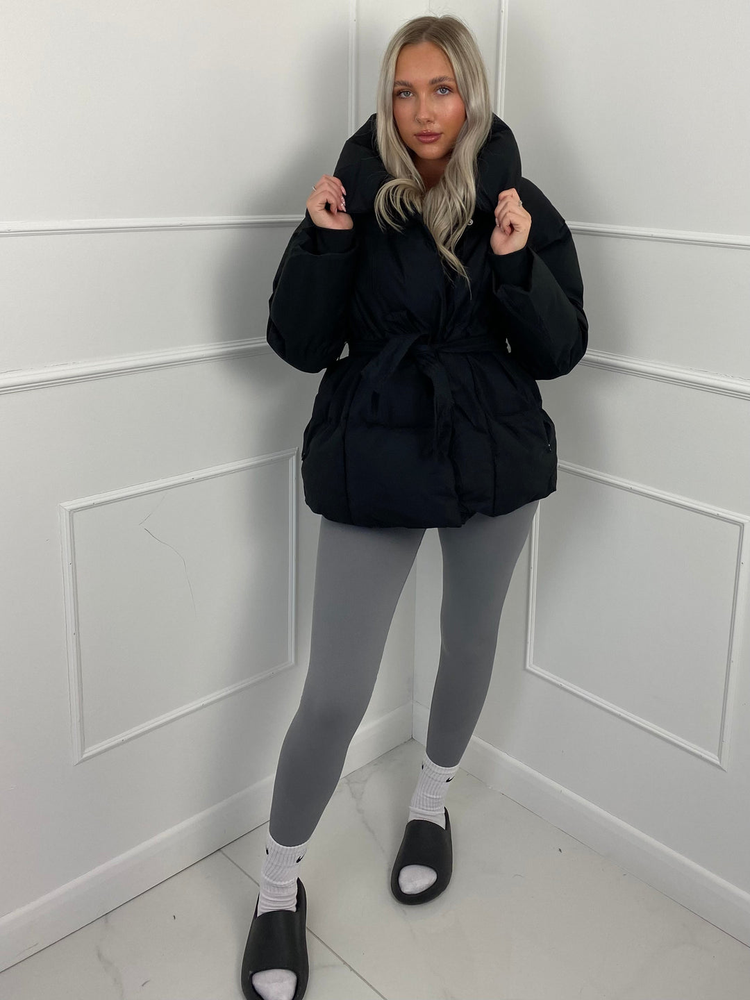 KARLY Chaqueta Puffer Cálida para Damas