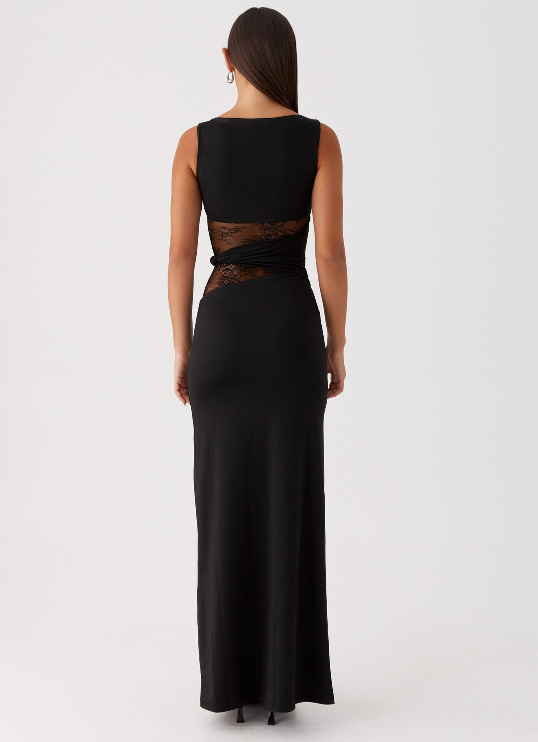 Luna | Vestido largo elegante con aberturas y cordones