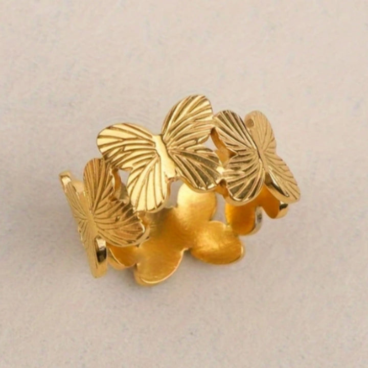 Pendiente de Oro Mariposa