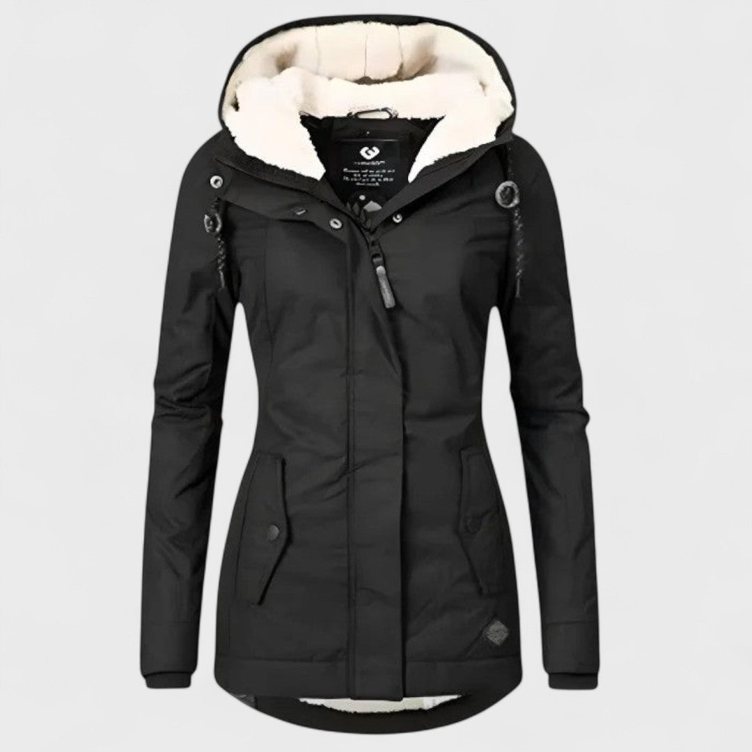 Anelia Chaqueta de Invierno Impermeable con Capucha para Damas