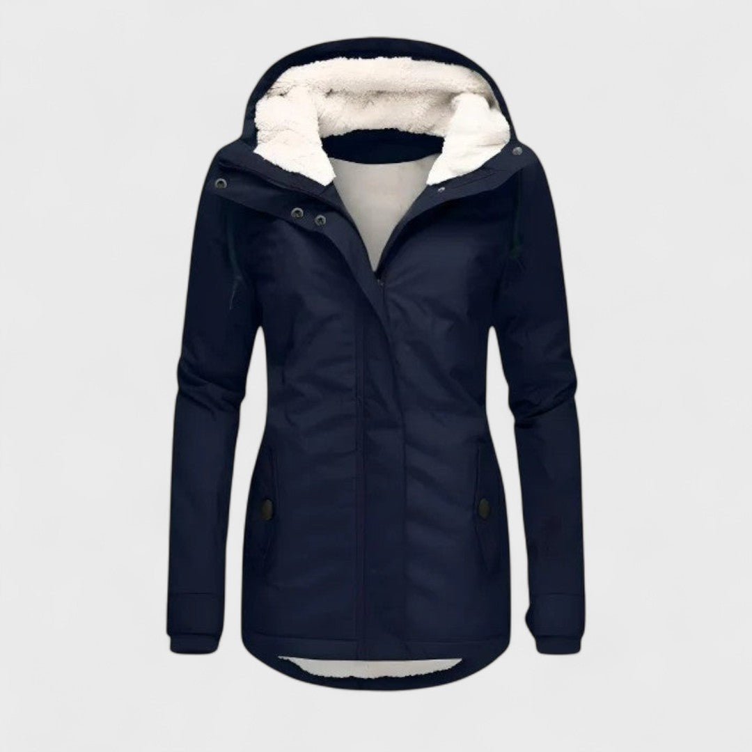 Anelia Chaqueta de Invierno Impermeable con Capucha para Damas