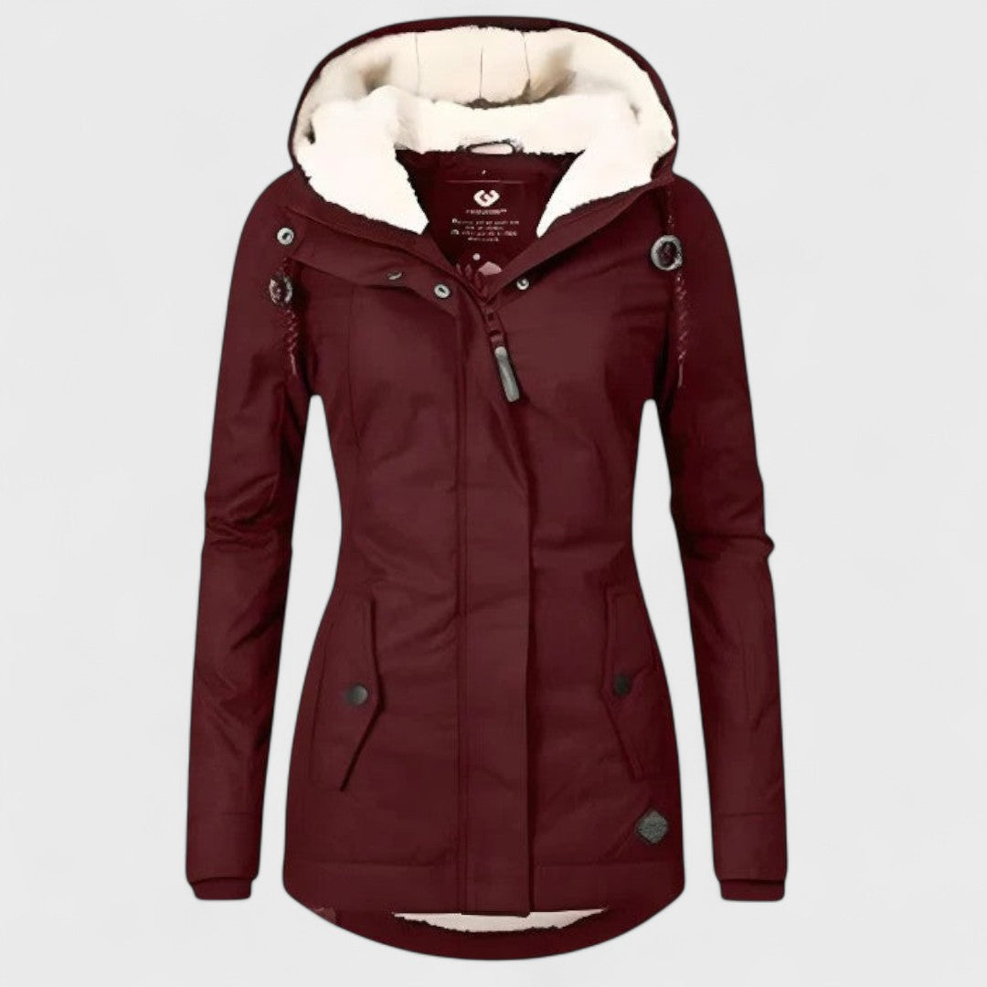 Anelia Chaqueta de Invierno Impermeable con Capucha para Damas