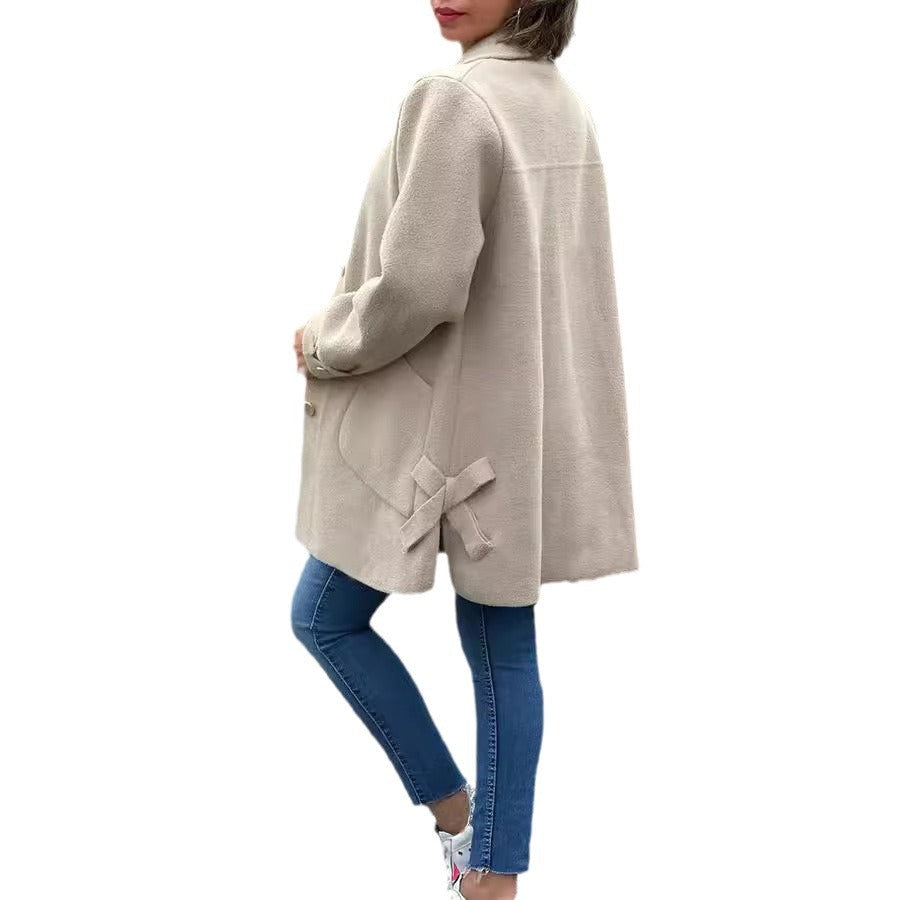 Cristina Abrigo Largo Elegante de Otoño para Mujeres