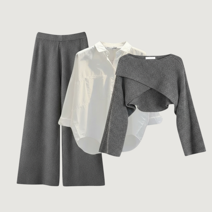 Deni® | Conjunto Cómodo de Tres Piezas