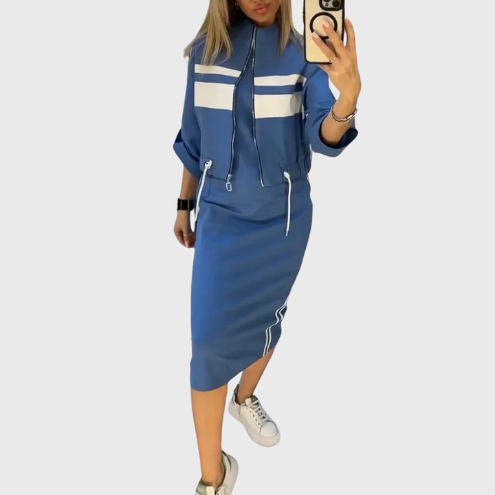 Lorena | Conjunto Elegante Casual de Dos Piezas