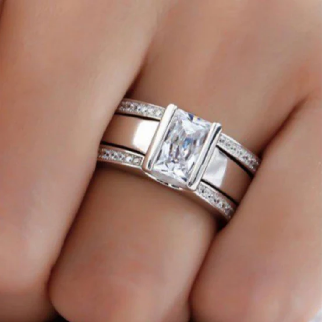 Anillo Retro con Gafas Incorporadas
