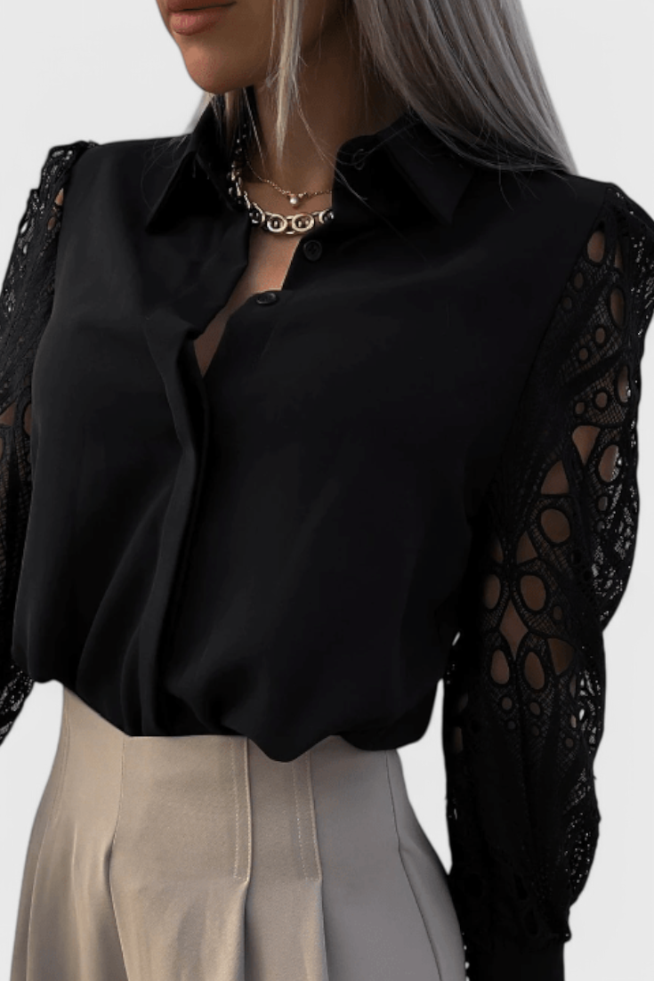Tabitha Blusa Chic de Corte Relajado