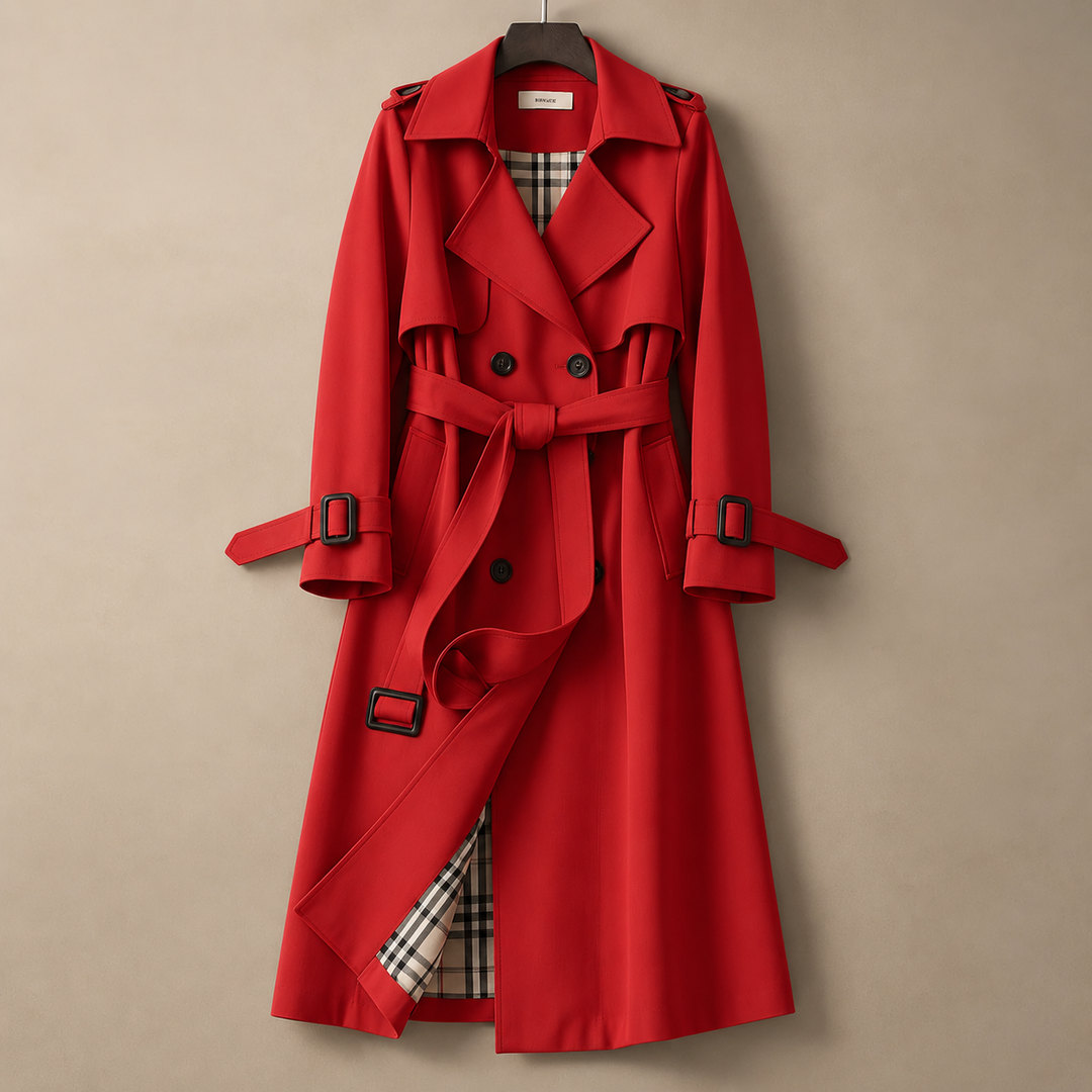Sienna Trenchcoat Clásico Estilo Atemporal Damas