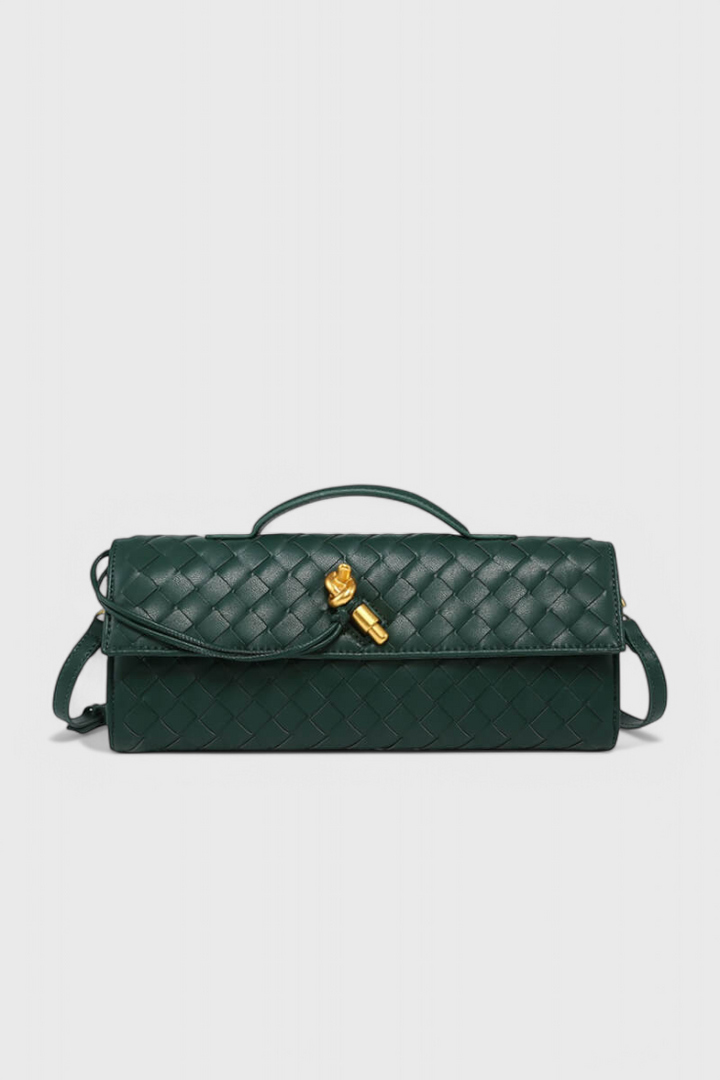 Clutch Melanie con Detalle de Nudo Dorado