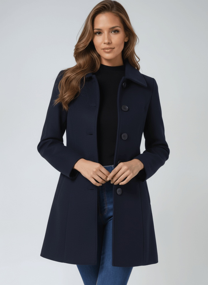 Helena | Abrigo de invierno para mujer con un botón