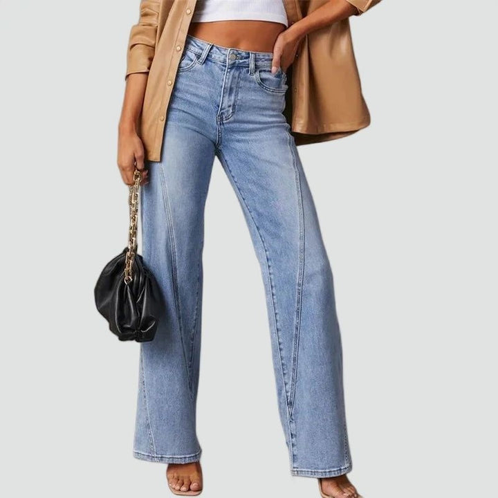 Alma | Jeans Mujer Pierna Ancha Cintura Alta