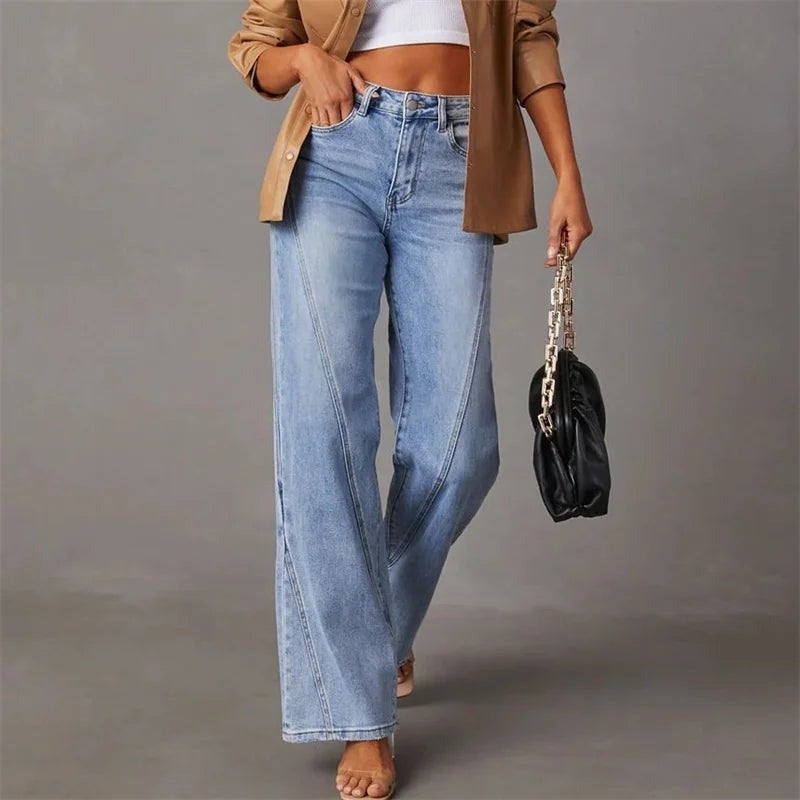 Alma | Jeans Mujer Pierna Ancha Cintura Alta