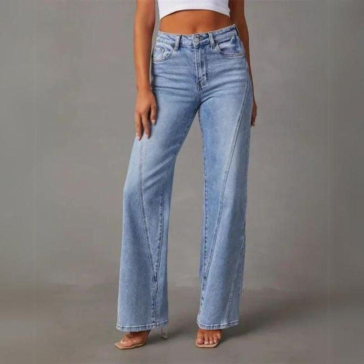 Alma | Jeans Mujer Pierna Ancha Cintura Alta