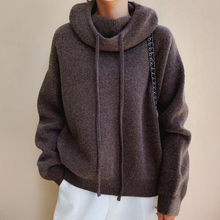Alma | Jersey de Punto con Capucha Mujer Oversize Manga Larga