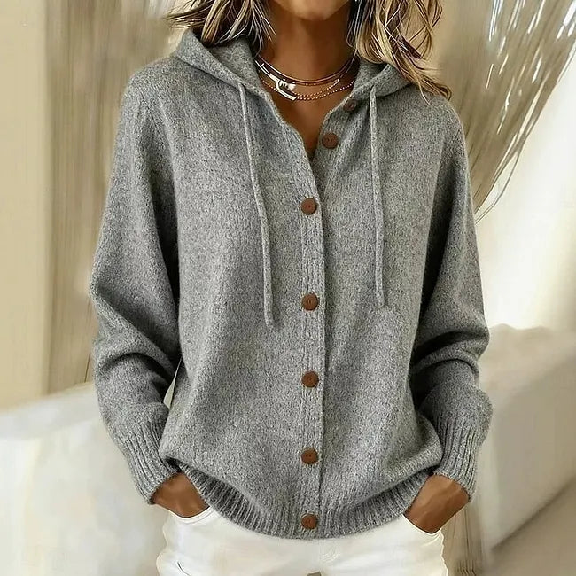 Cardigan con Botones y Capucha Goldie™