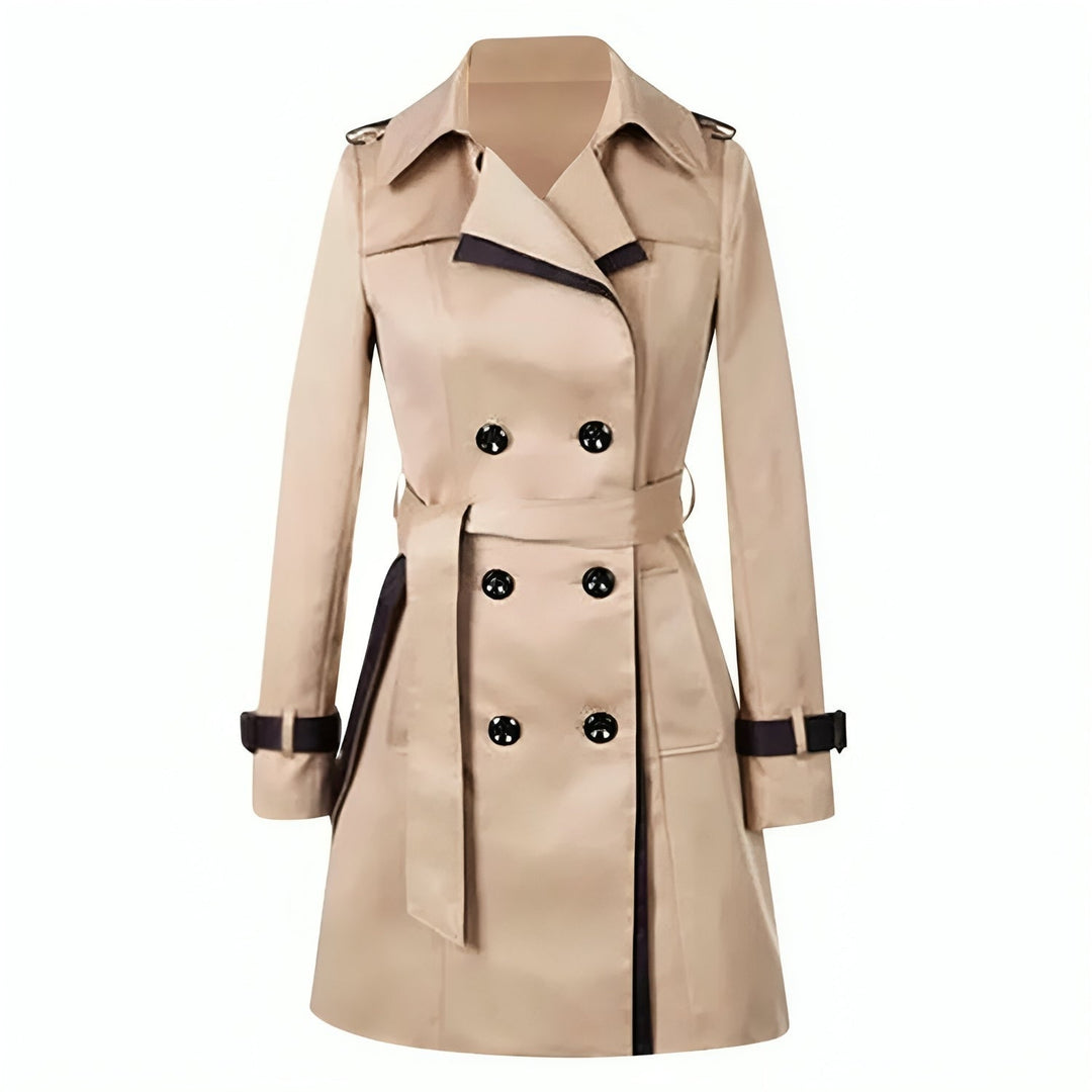 Beatriz | Trench Coat Doble Botonadura Mujer Cuello Solapa