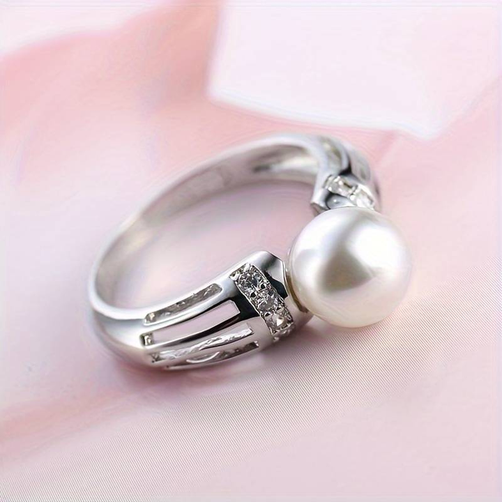 Anillo Vintage con Perla de Plata