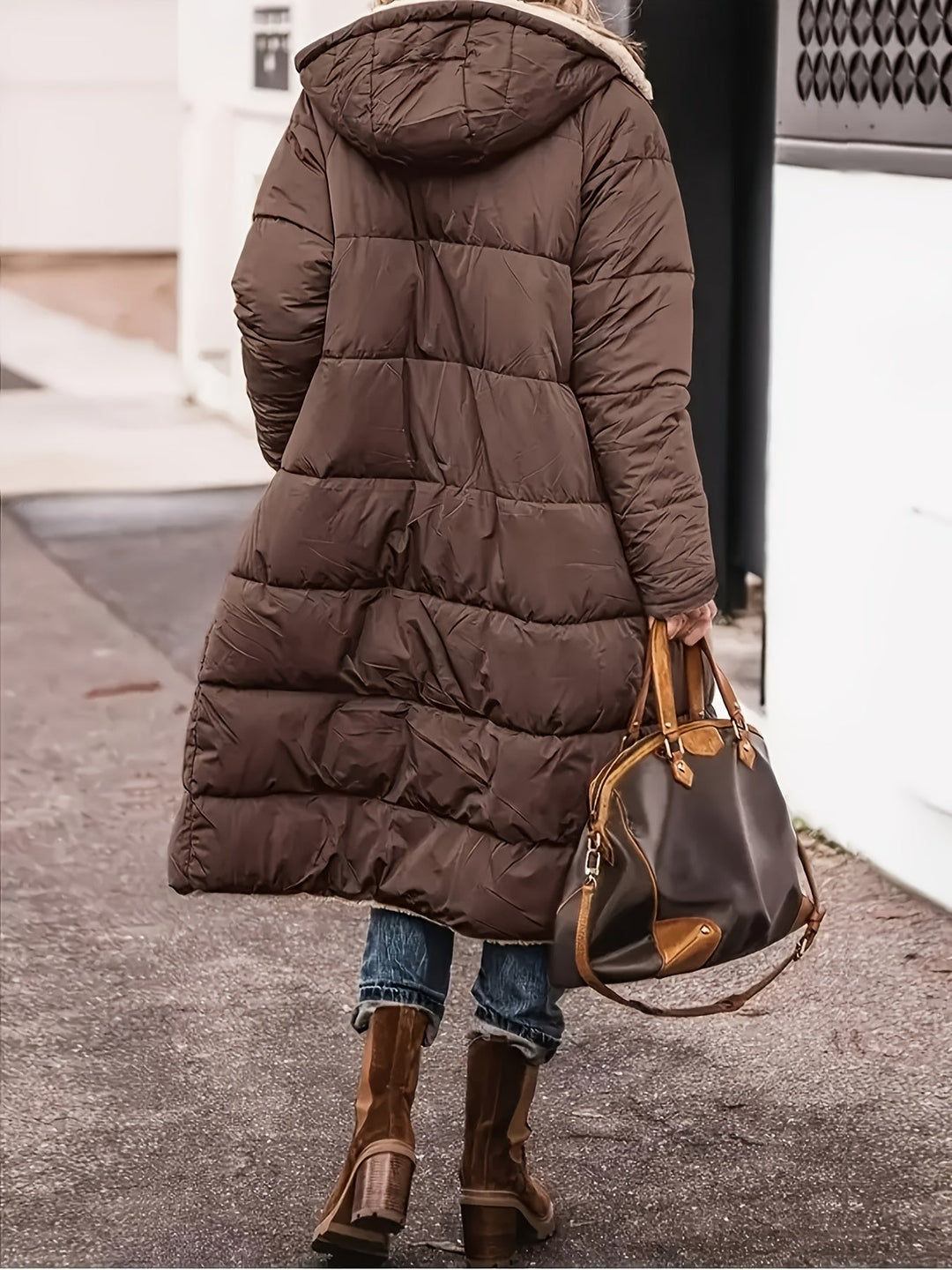 Celine Abrigo de Invierno Doble Cara Aislado Térmico para Damas