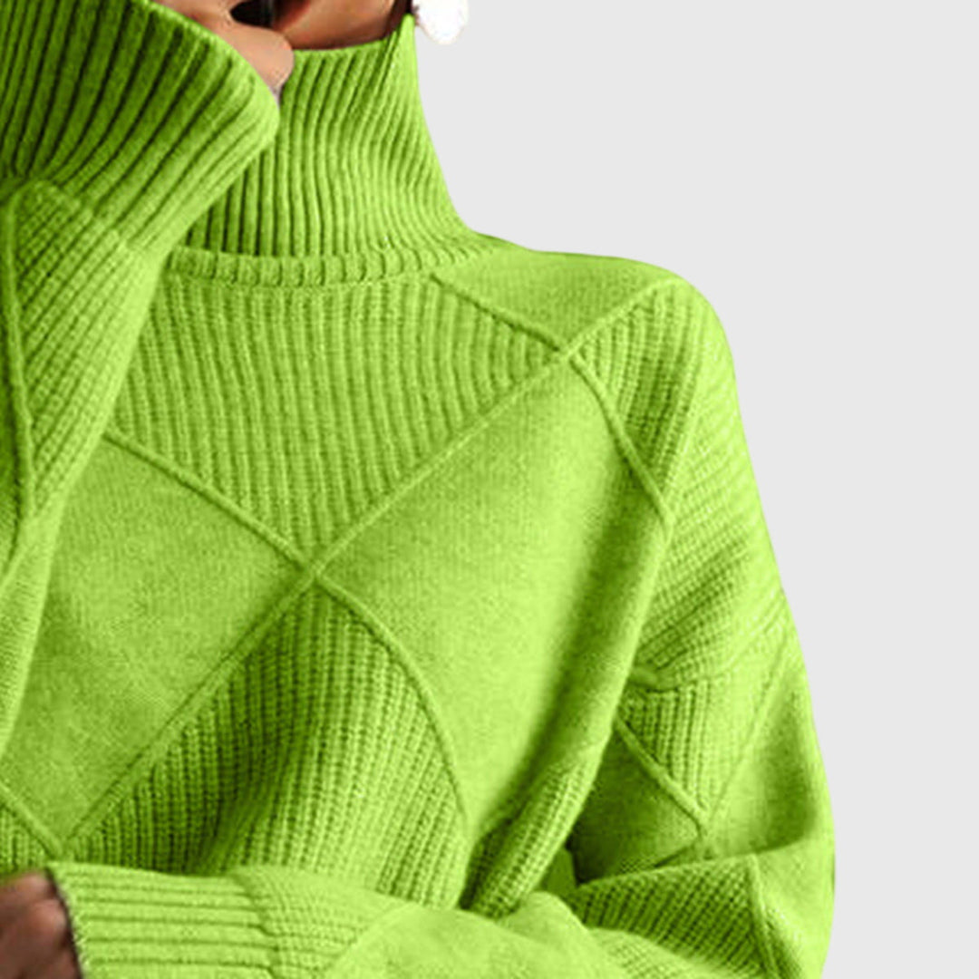 Angela™ | Suéter de Cuello Alto