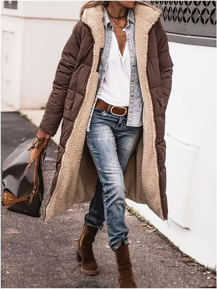 Celine Abrigo de Invierno Doble Cara Aislado Térmico para Damas