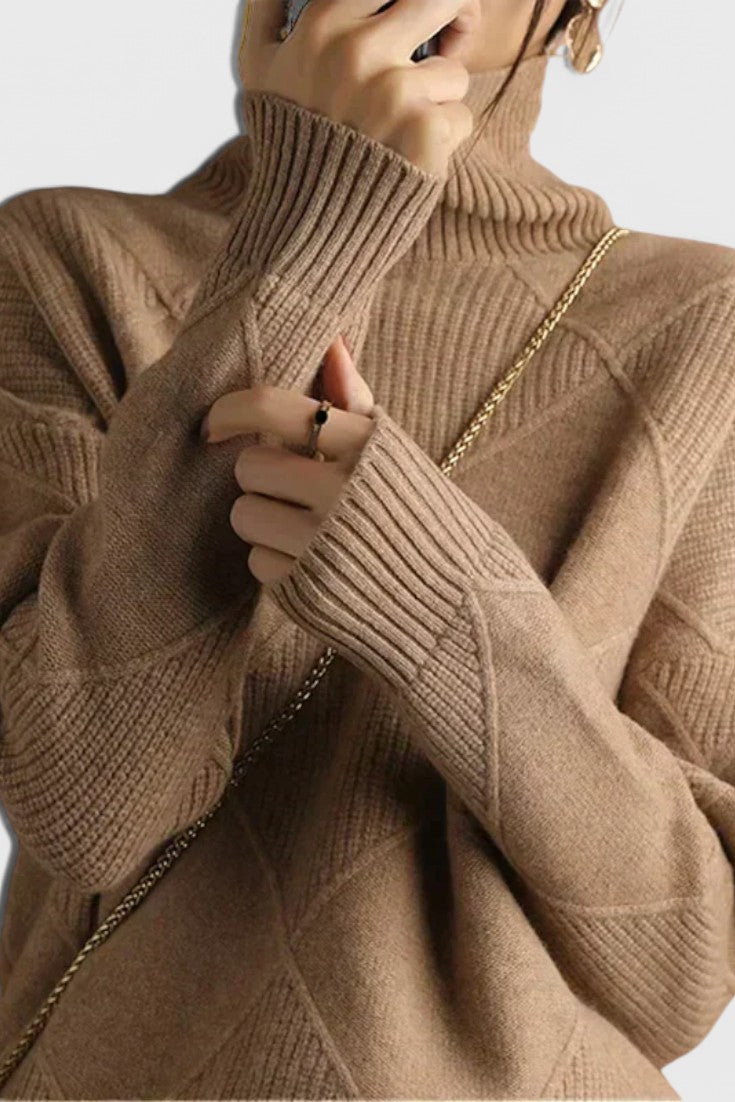 Vittoria | Suéter de Cachemira con Cuello Alto