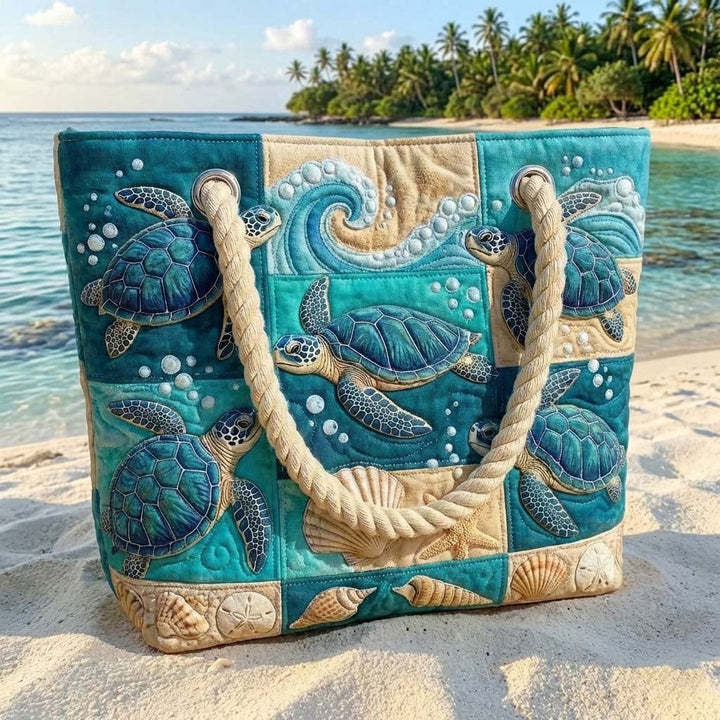 Dolores | Bolso Tote de Playa Artesanal Mujer Asas de Cuerda Estampado
