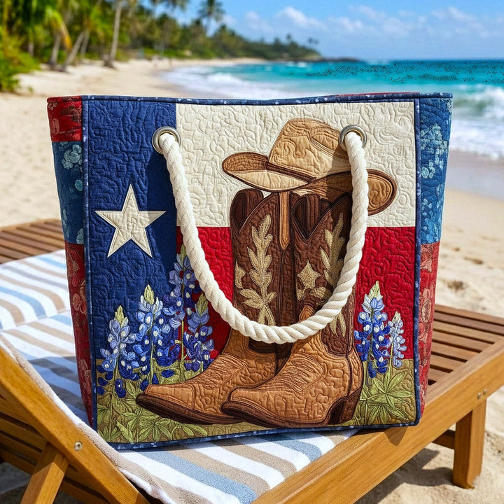 Dolores | Bolso Tote de Playa Artesanal Mujer Asas de Cuerda Estampado