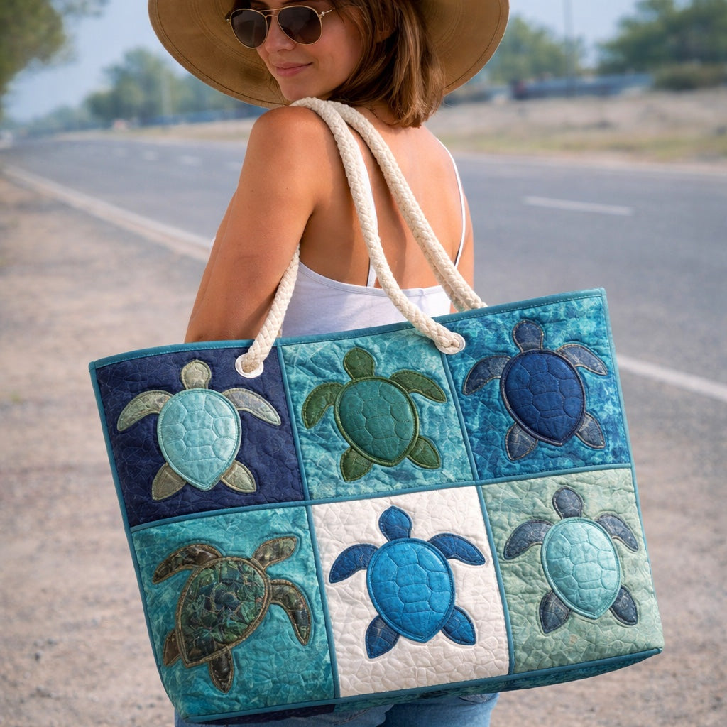 Dolores | Bolso Tote de Playa Artesanal Mujer Asas de Cuerda Estampado