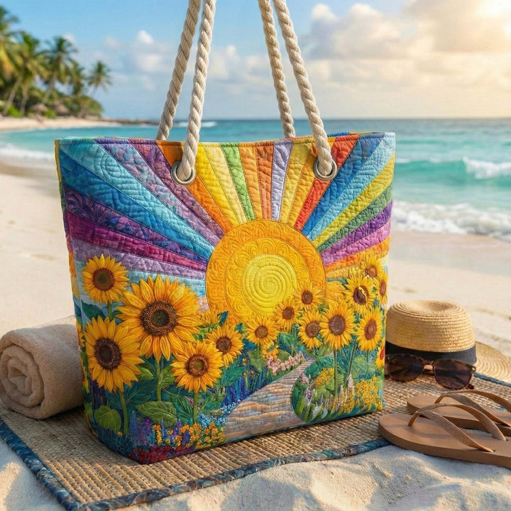 Dolores | Bolso Tote de Playa Artesanal Mujer Asas de Cuerda Estampado