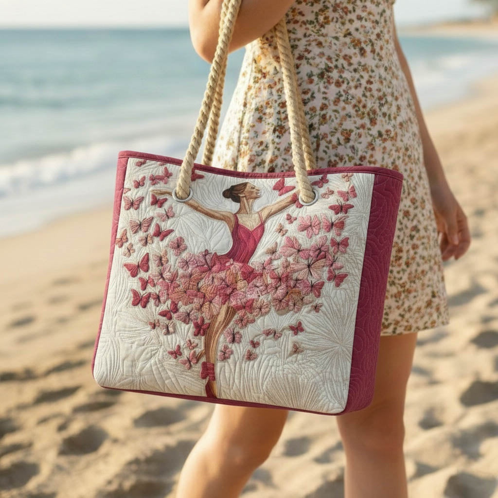 Dolores | Bolso Tote de Playa Artesanal Mujer Asas de Cuerda Estampado
