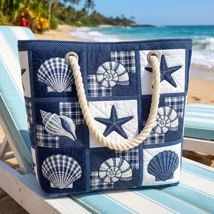 Dolores | Bolso Tote de Playa Artesanal Mujer Asas de Cuerda Estampado