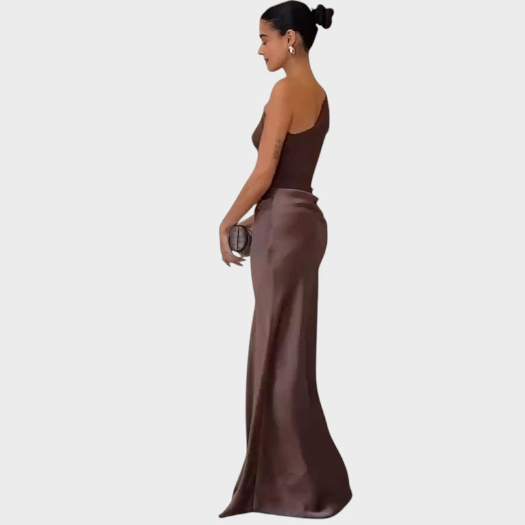 Asmine - Elegant One-Shoulder Dress