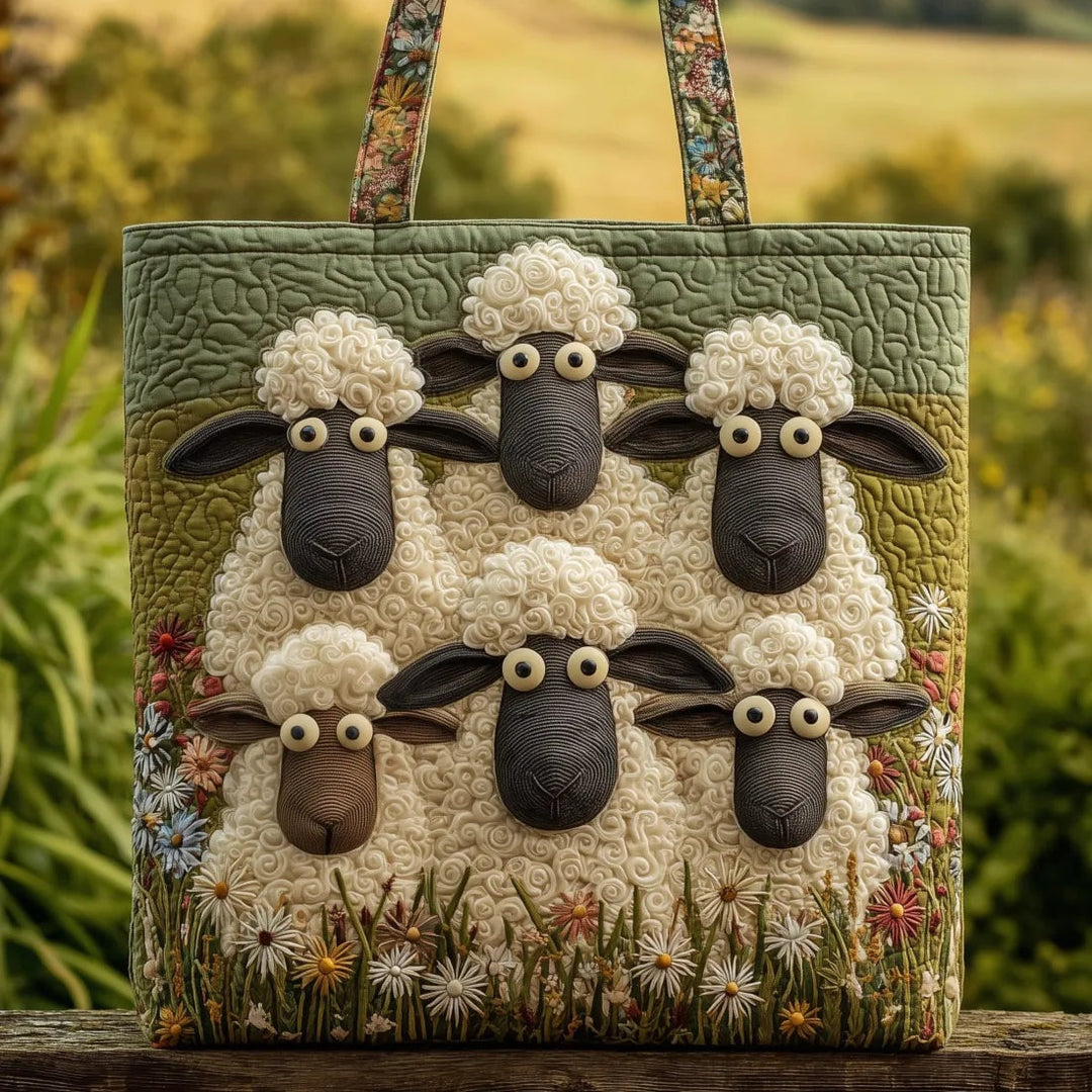 Encarnación | Bolso Tote Acolchado Artesanal Mujer Estampado Único