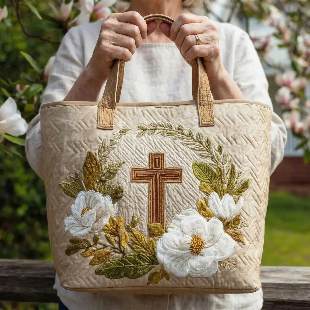 Encarnación | Bolso Tote Acolchado Artesanal Mujer Estampado Único