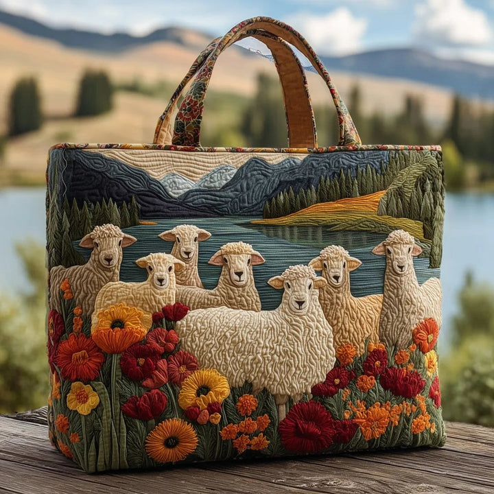 Encarnación | Bolso Tote Acolchado Artesanal Mujer Estampado Único