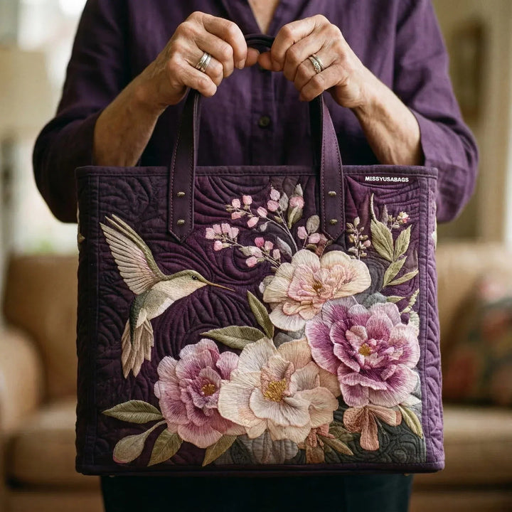 Encarnación | Bolso Tote Acolchado Artesanal Mujer Estampado Único