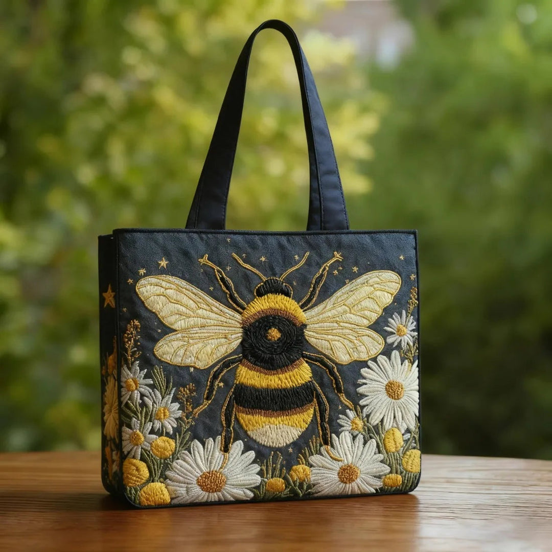 Encarnación | Bolso Tote Acolchado Artesanal Mujer Estampado Único