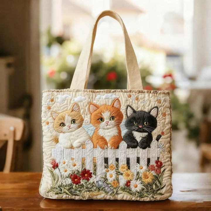 Encarnación | Bolso Tote Acolchado Artesanal Mujer Estampado Único