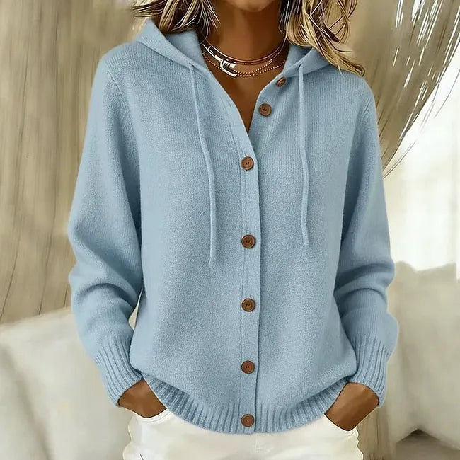 Cardigan con Botones y Capucha Goldie™