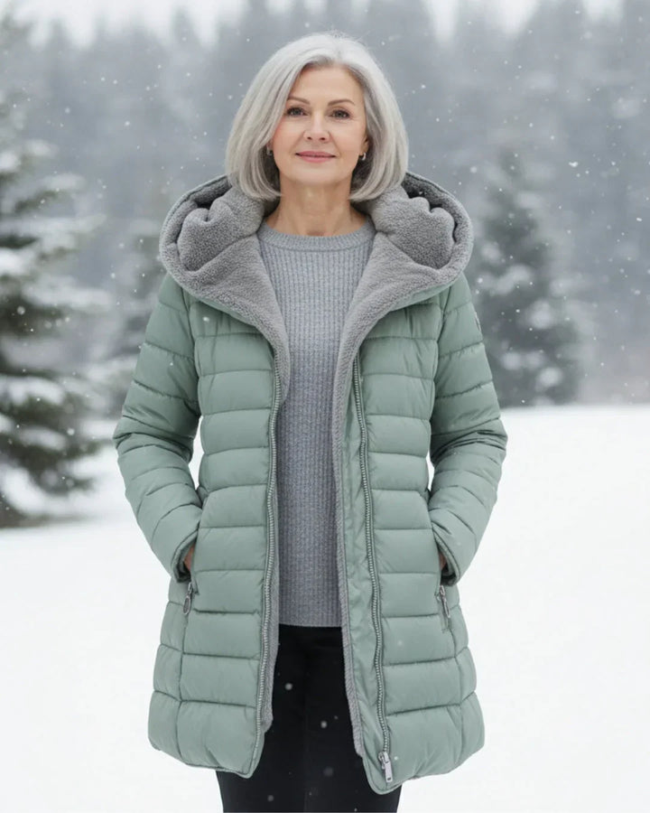 Chaqueta acogedora impermeable para otoño e invierno